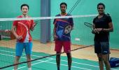 Sindhu, Praneeth & Sikki resume training