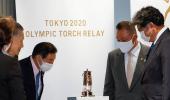 Tokyo Oly to be symbol of hope; flame goes on display