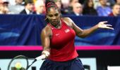 Serena edges out Ostapenko in Fed Cup; Osaka loses