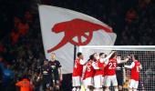 EPL Photos: Arsenal overpower United, Spurs lose