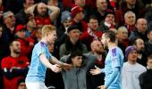 FA Cup PIX: City thump United to put one foot in final