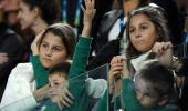 PIX: Federer's children steal the show at Aus Open