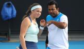 Paes bows out of Australian Open