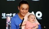 Baby-cradling Barty puts loss into perspective