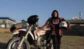 PICS: Afghan girl takes up motocross