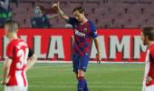 Rakitic rescues win for sluggish Barca