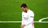 Football: Madrid's Hazard sidelined with thigh injury