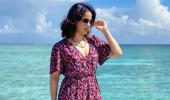 PIX: Saina's beach holiday