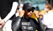 Tuscan GP: Hamilton wears 'arrest the cops' T-shirt