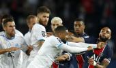 Mass brawl mars Marseille's rare win at PSG