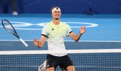 Zverev whips Khachanov for tennis singles gold