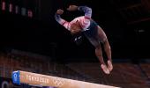 PIX: Biles returns to bag balance beam bronze