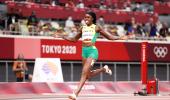 Thompson-Herah does sprint 'double-double' with 200m