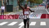 Kenya's Kipchoge wins back-to-back marathon golds