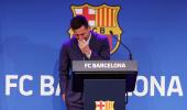 Tears, standing ovation mark Messi's Barca farewell