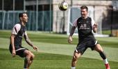 PICS: PSG's Messi trains with new club mates