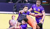 Pro Kabaddi PIX: Naveen stars in Dabang Delhi DC's win