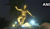 Crisitiano Ronaldo statue unveiled in Goa