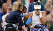 British teen out of Wimbledon after retiring