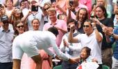 Djokovic gifts his racquet to a fan, wins hearts