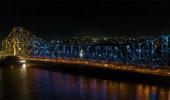 Howrah Bridge lit up to cheer Indians for Tokyo Games