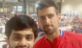 Selfie requests pile up for 'Mr Popular' Djokovic