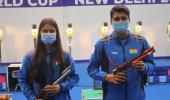 PIX: Golden day for Indian shooters at World Cup