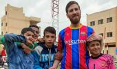 Egyptian Messi lookalike thrills soccer-loving orphans