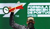 F1: Hamilton wins in Portugal to go eight points clear