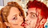 Shakira-Pique, Beckham get into Halloween spirit