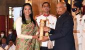 PIX: Padma Bhushan for Sindhu; Rani gets Padma Shri