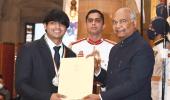 PIX: Neeraj, Chhetri, Mithali get Khel Ratna honour