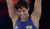 Anshu wins silver to create history at World Wrestling