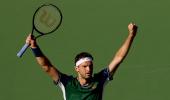 Dimitrov fights back to stun US Open champ Medvedev