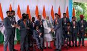 PIX: Paralympians' special gift for PM Modi...