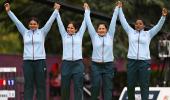 CWG: India win historic GOLD in women's four lawn bowl