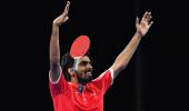 PHOTOS: Sharath leads India to CWG TT team semis