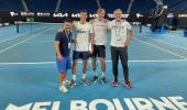 Djokovic back in practice, family hails victory