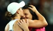 Barty celebrates home triumph with Australian greats