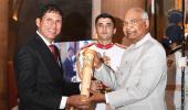 Paralympian Jhajharia receives Padma Bhushan