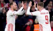 Eriksen marks emotional return to Parken Stadium