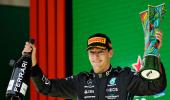 F1 PIX: Russell takes first win in Mercedes one-two