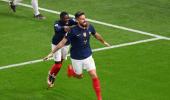 Giroud scores twice, equals Henry's French record