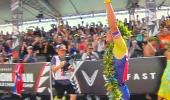 Gustav Iden runs his way into Hawaii Ironman history