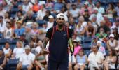 Kyrgios fined for spitting, obscenities at US Open