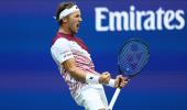 US Open: Ruud's 55-shot rally thrills crowd