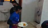 Kabaddi players served food in a toilet in UP stadium