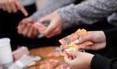 Argentina fans jostle for World Cup stickers