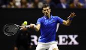 PIX: Djokovic dazzles on return to action at Laver Cup