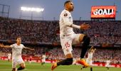 Europa PIX: Sevilla stun Man Utd; Roma, Juve progress